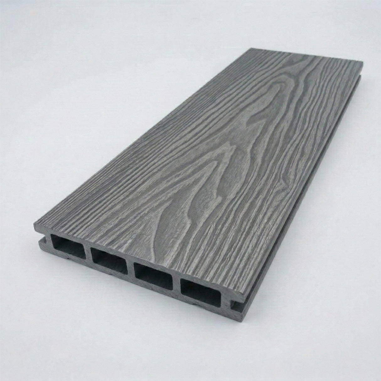 4.8m Woodgrain Composite Decking Board - Silver (Pallet)