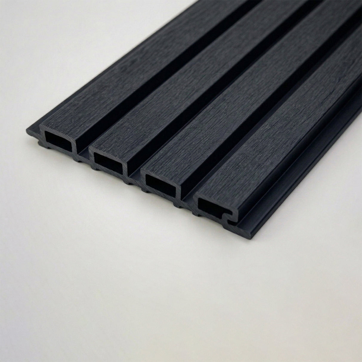 2.5m Slatted Composite Cladding - Black