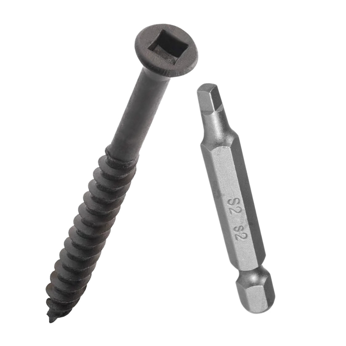 Premium Decking Square-Headed Screws + Bit