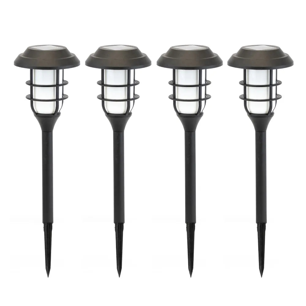 Solar Flaming LED Stake Lights (Pack of 4)