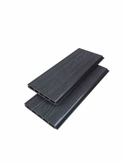 Woodgrain Fencing Panel 1.83m - Black