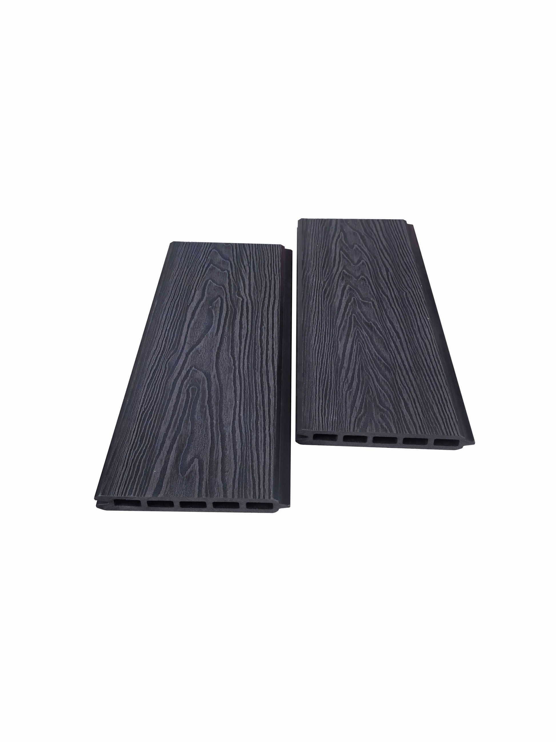 Woodgrain Fencing Panel 1.83m - Black