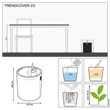 Planter TRENDCOVER 23 Cork ALL-IN-ONE Dark Natural