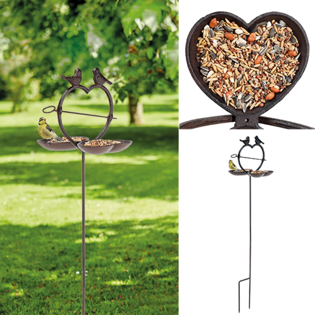 Bird Feeder Station 92 cm Brown