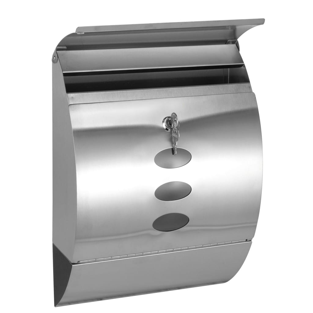Letter Box Stainless Steel 30x12x40 cm