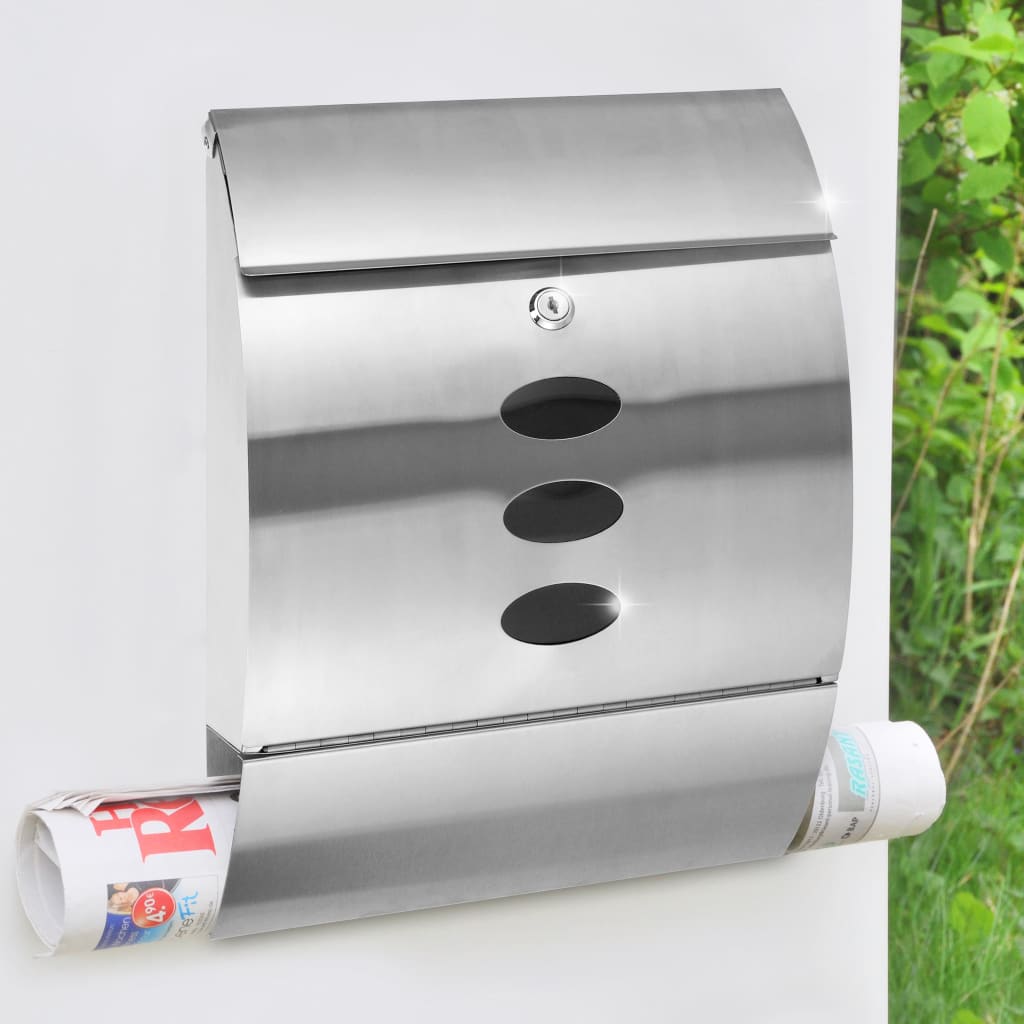 Letter Box Stainless Steel 30x12x40 cm