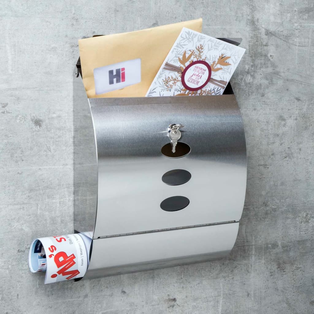 Letter Box Stainless Steel 30x12x40 cm