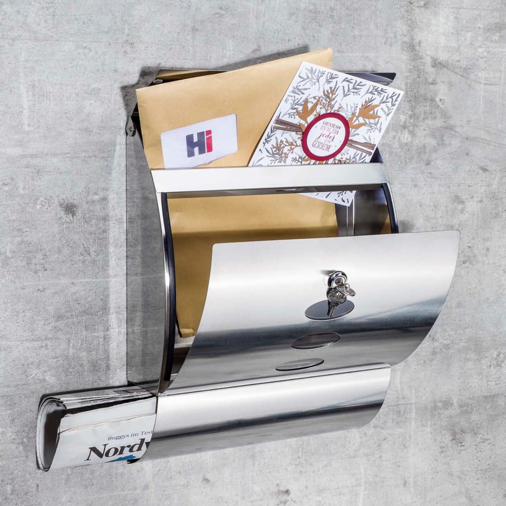 Letter Box Stainless Steel 30x12x40 cm