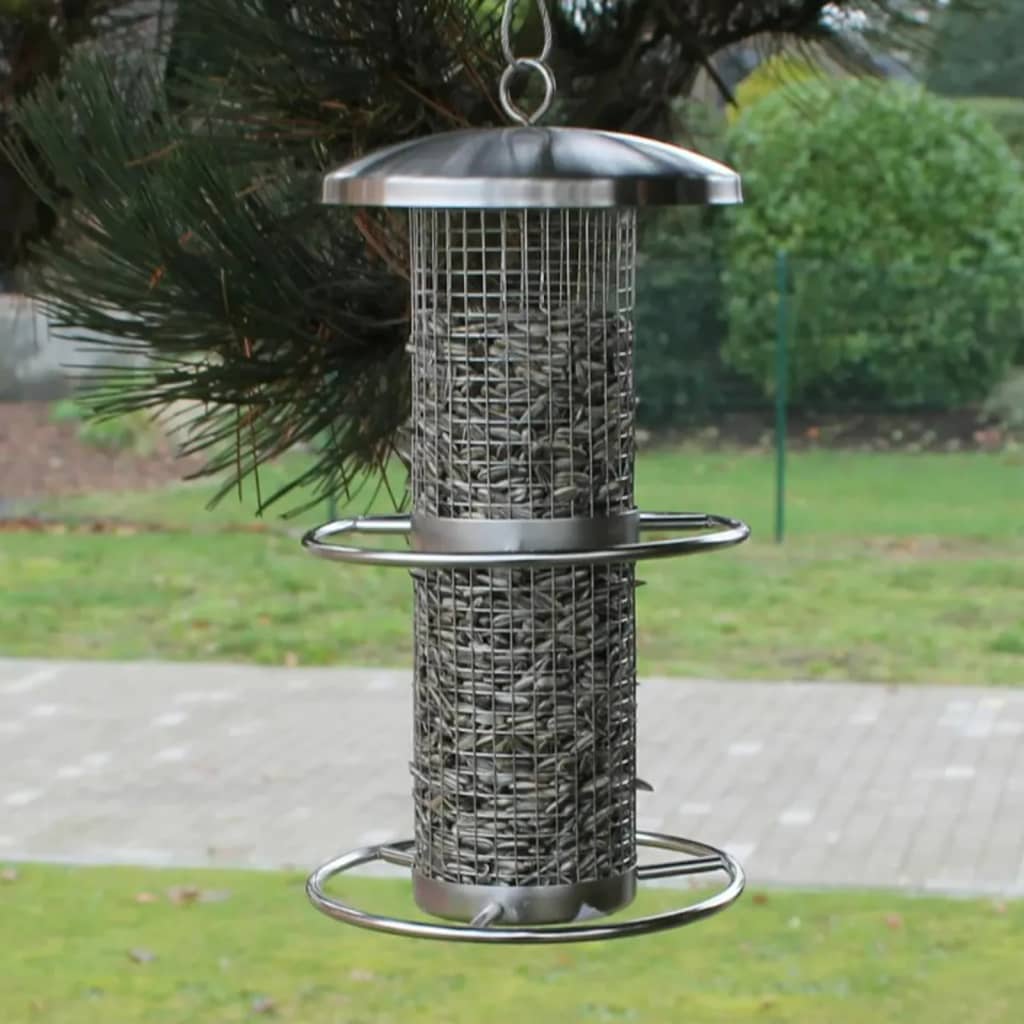 Hanging Bird Feeding Station 14x27.5 cm Stainless Steel