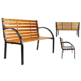 Park Bench Brown 122x60x81 cm