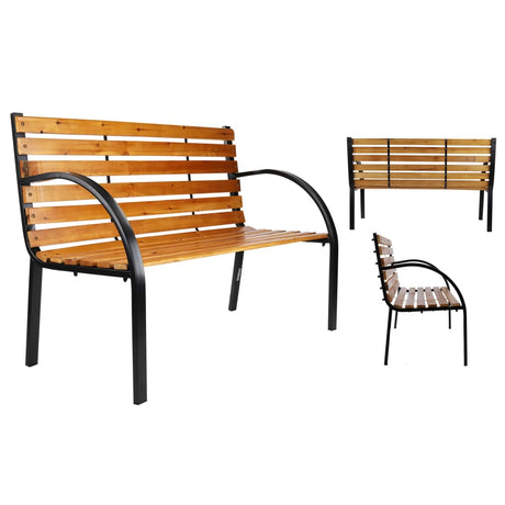 Park Bench Brown 122x60x81 cm