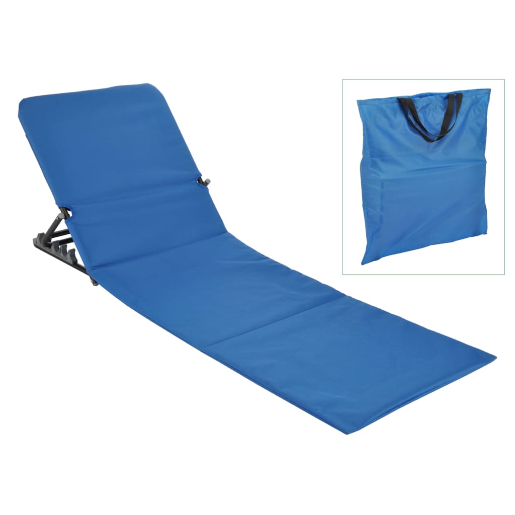 Foldable Beach Mat Chair PVC Blue