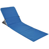 Foldable Beach Mat Chair PVC Blue