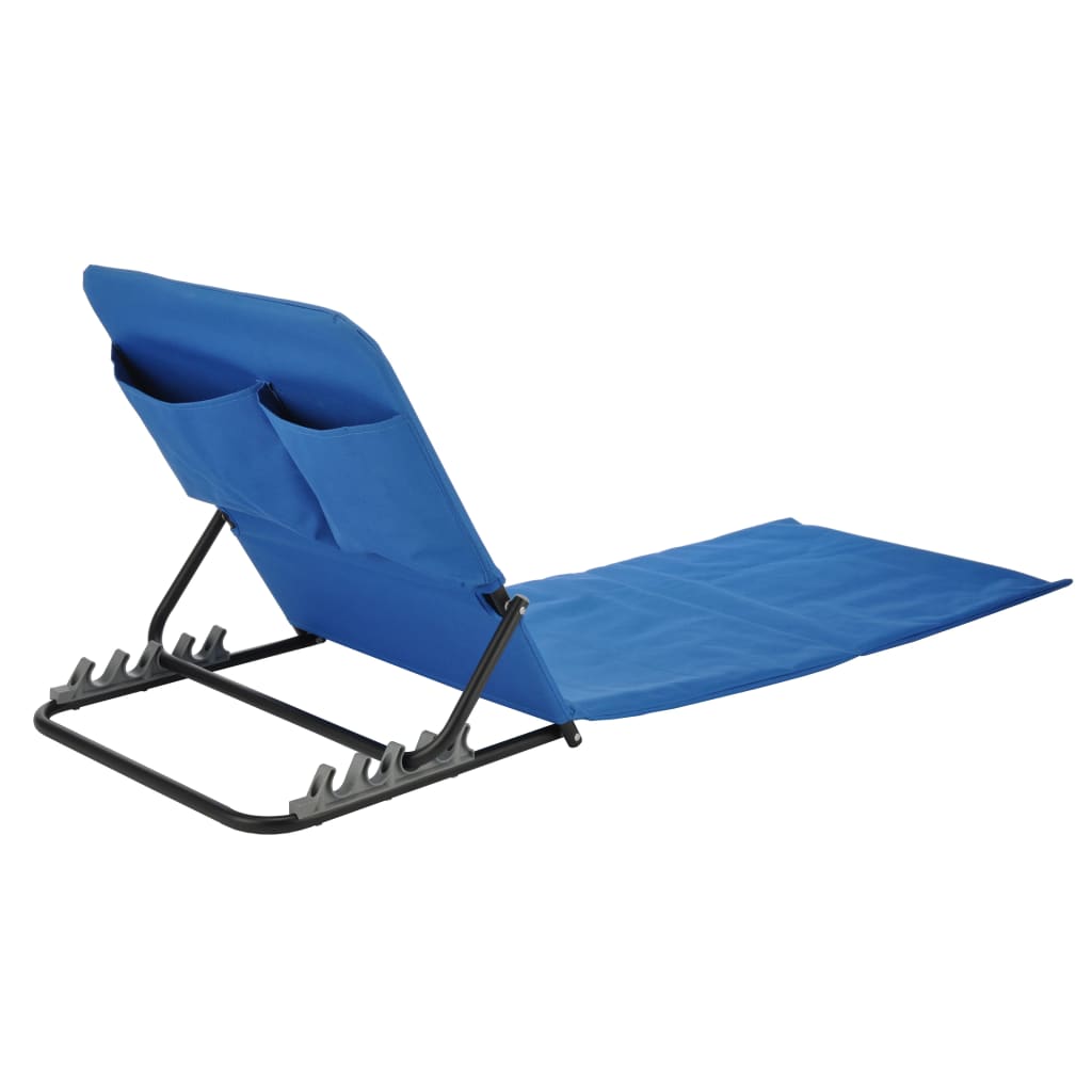 Foldable Beach Mat Chair PVC Blue