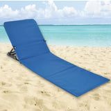 Foldable Beach Mat Chair PVC Blue