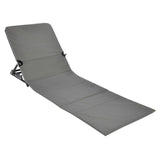 Foldable Beach Mat Chair PVC Grey