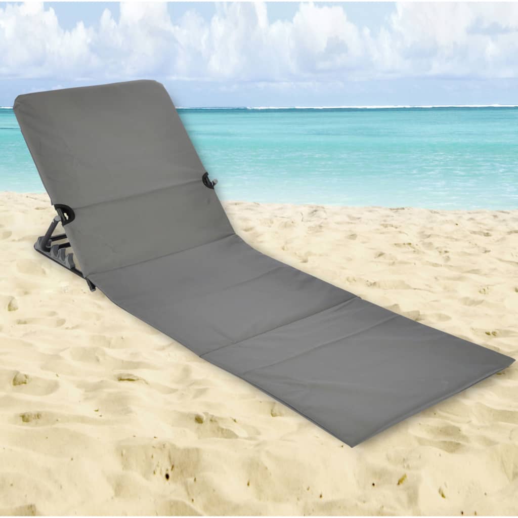 Foldable Beach Mat Chair PVC Grey