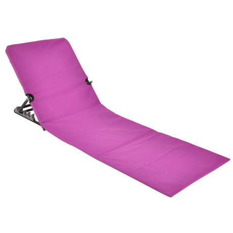 Foldable Beach Mat Chair PVC Pink