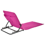 Foldable Beach Mat Chair PVC Pink