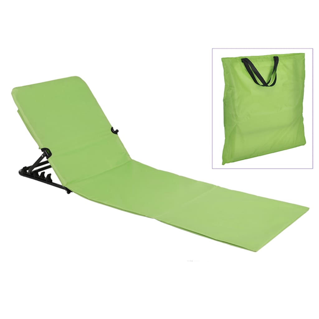 Foldable Beach Mat Chair PVC Green