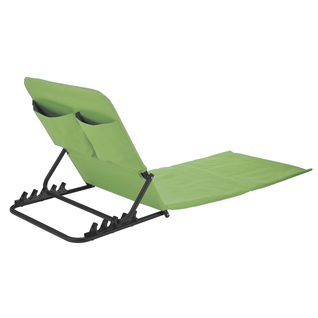 Foldable Beach Mat Chair PVC Green