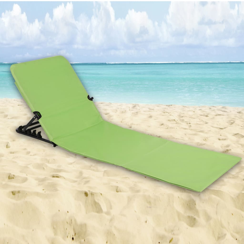 Foldable Beach Mat Chair PVC Green