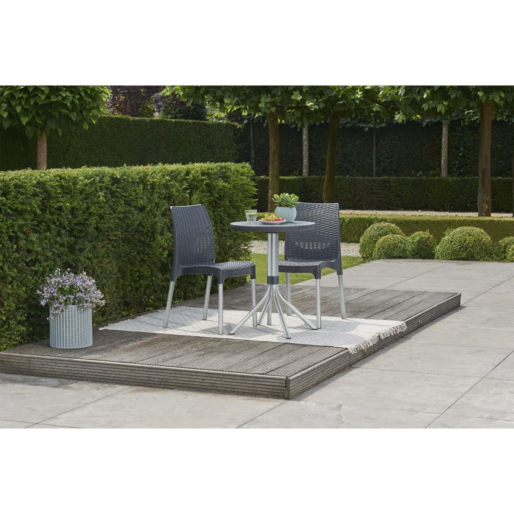 Keter Bistro Set Chelsea Graphite 223562