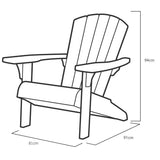 Adirondack Chair Troy Graphite