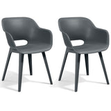 Outdoor Chairs Akola 2 pcs Grey