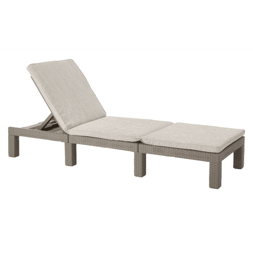 Sunlounger with Cushion Daytona Cappuccino