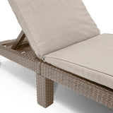 Sunlounger with Cushion Daytona Cappuccino