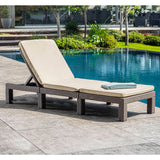 Sunlounger with Cushion Daytona Cappuccino