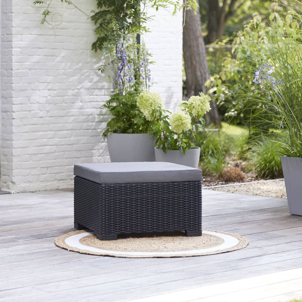 Allibert Outdoor Ottoman California Grey