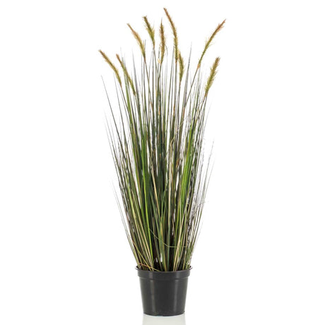 Artificial Foxtail Grass Autumn in Plastic Pot 90  cm