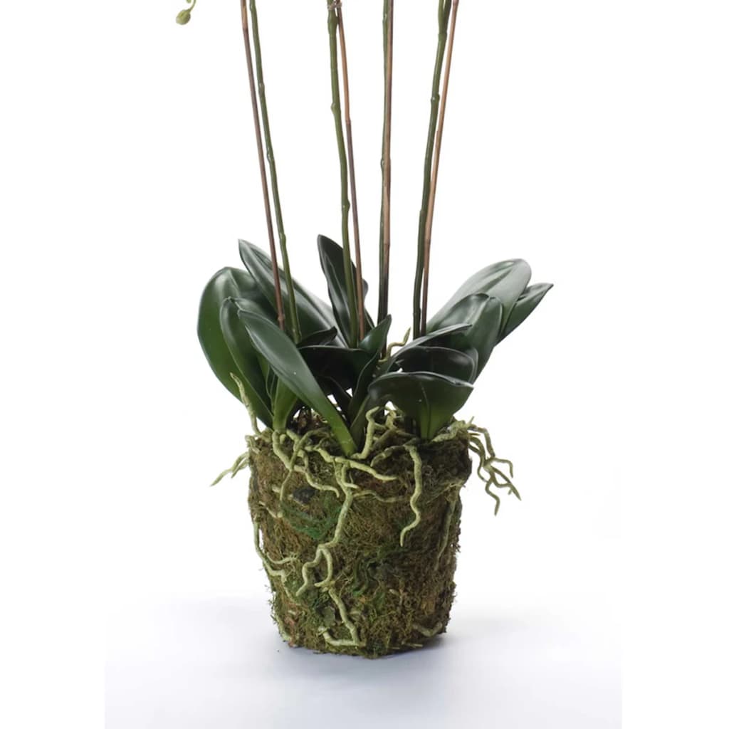 Artificial Phalaenopsis with Moss White 90 cm 20.355