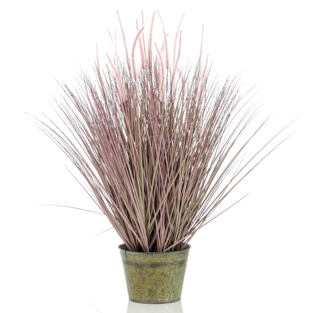 Artificial Pennisetum Grass 99 cm in Zinc Pot