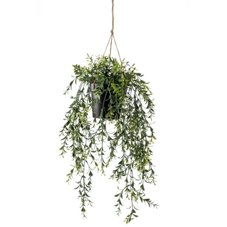 Artificial Boxwood Hanging Bush in Pot 50 cm