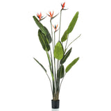 Artificial Strelitzia Tree with 4 Flowers in Pot 150 cm