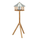 Bird Table with Silo and Round Roof Zinc