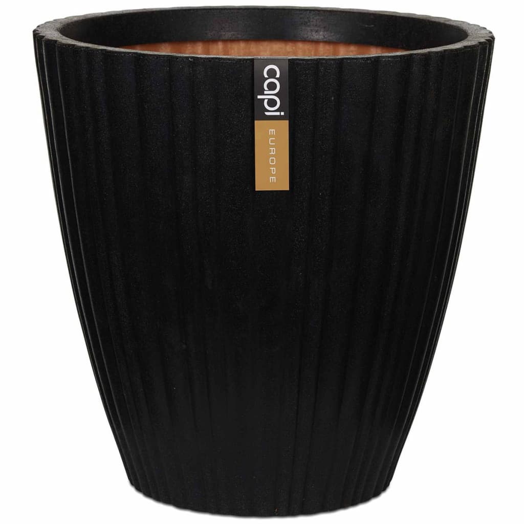 Vase Urban Tube Tapered 40x40 cm Black KBLT801