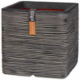 Planter Nature Rib Square 30x30 cm Anthracite KOFZ902