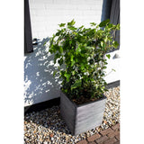 Planter Nature Rib Square 30x30 cm Anthracite KOFZ902