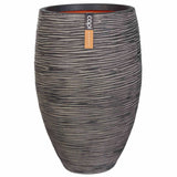 Vase Nature Rib Elegant Deluxe 40x60 cm Anthracite KOFZ1131