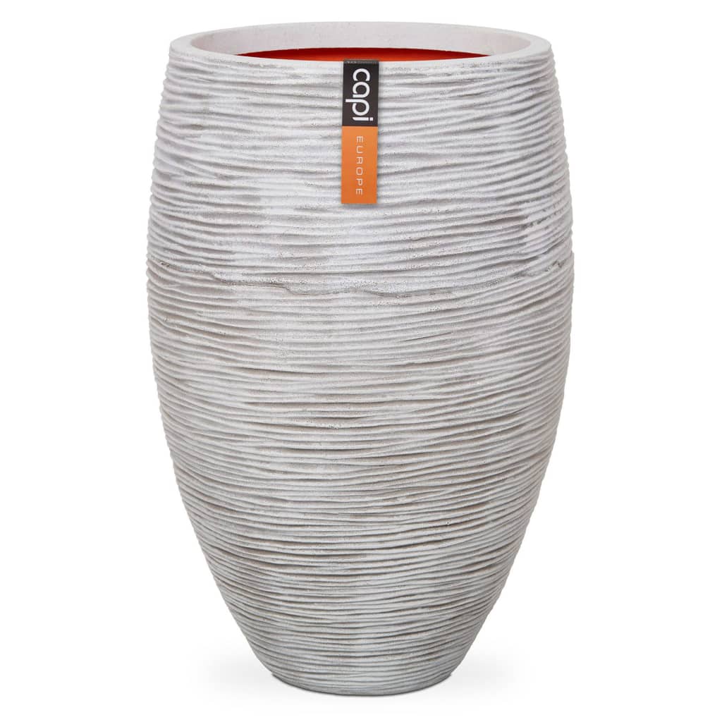 Vase Nature Rib Elegant Deluxe 45x72 cm Ivory