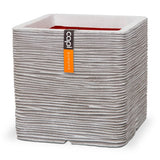 Planter Nature Rib Square 50 x 50 cm Ivory