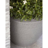 Plant Vase Arc Granite Tapered Low 60x48 cm Anthracite