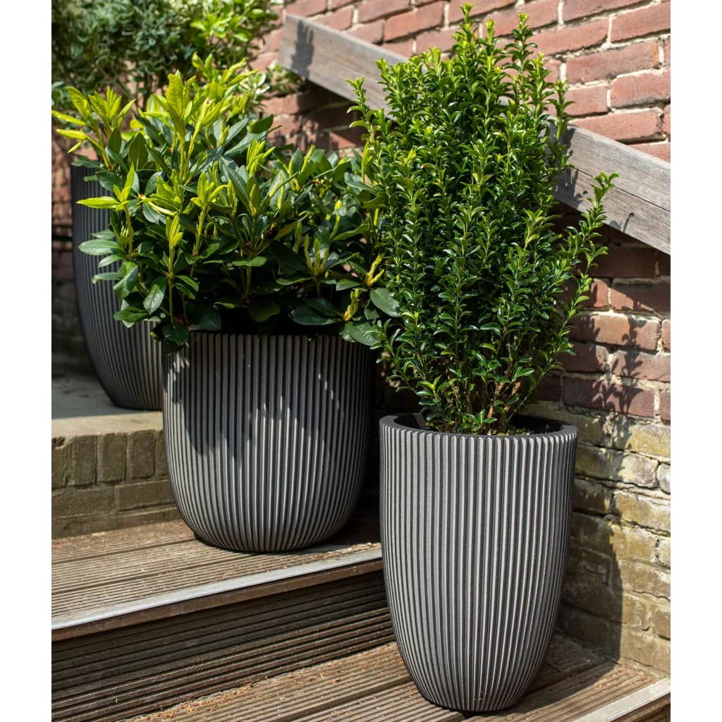 Planter Groove 35x34 cm Anthracite