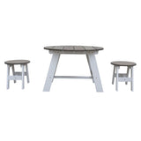 AXI 3 Piece Children Picnic Table Set Grey and White