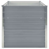 Raised Garden Bed 160x80x77 cm Galvanised Steel Grey