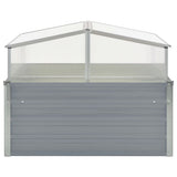 Greenhouse 100x100x85 cm Galvanised Steel Grey